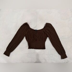 Chic Brown Women's Blouse